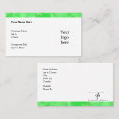 Cooler Clover Patch Logo Std. Personalisiert Visitenkarte (Vorne/Hinten)