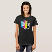 Cooler CMYK-Drucker-Designer-Lehrer T-Shirt (Vorne ganz)