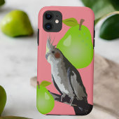 Cooler Cockatiel-Vogel, Birne Frucht Rosa Grün Case-Mate iPhone Hülle