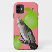 Cooler Cockatiel-Vogel, Birne Frucht Rosa Grün Case-Mate iPhone Hülle (Rückseite)