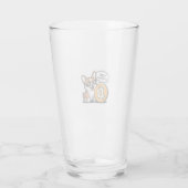 Cooler Corgi liebt Kryptowährung Glas (Rückseite)