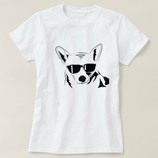 Cooler Corgi T-Shirt (Design vorne)