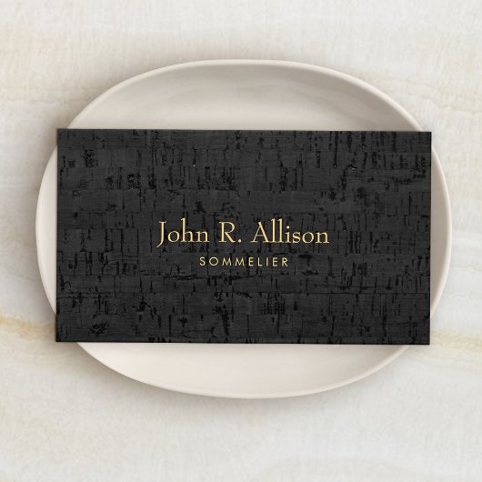 Cooler Cork Sommelier Weinexperte Visitenkarte