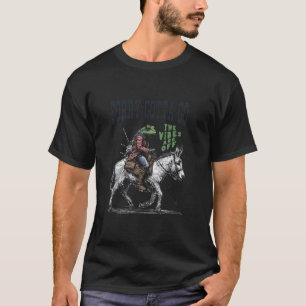 Cooler Cowboy-Frosch reitet auf einem Esel, Ich mu T-Shirt