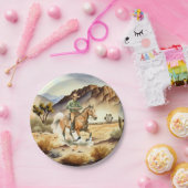 cooler Cowboy liebt Western Party Pappteller (Party)
