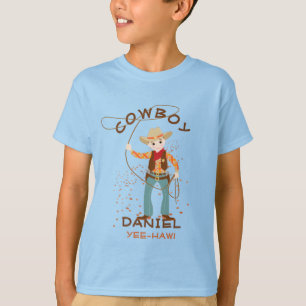 Cooler Cowboy mit Glass-Kindergeburtstag-Party T-Shirt