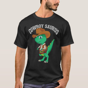 Cooler Cowboy Saurus Lustiger Western Rodeo Dinosa T-Shirt