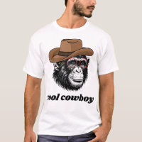 Cooler Cowboy-Schimpanse – Lustiger Western-Affe
