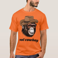 Cooler Cowboy-Schimpanse – Lustiger Western-Affe