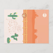 Cooler Cowboy und Pferd Geburtstagsparty Einladungspostkarte (Rückseite)