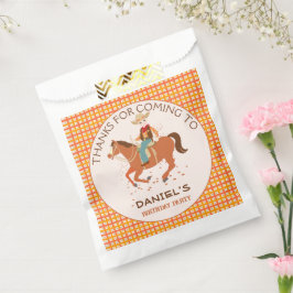 Cooler Cowboy und Pferd Geburtstagsparty Geschenktütchen