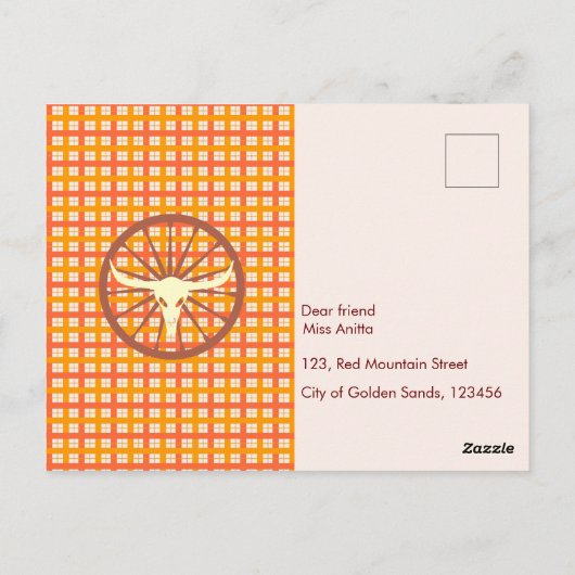 Cooler Cowboy und Pferd Geburtstagsparty Postkarte (Rückseite)