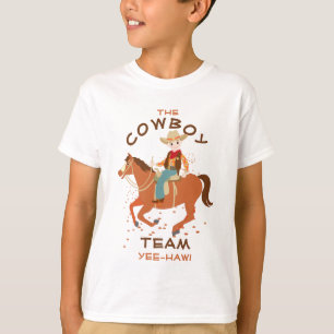 Cooler Cowboy und Pferd Geburtstagsparty T-Shirt