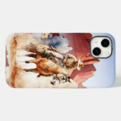 cooler Cowboy-Western Case-Mate iPhone Hülle (Rückseite (Horizontal))