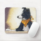 Cooler Cowboycollie behält sorgfältig ein Auge… Mousepad (Mit Mouse)