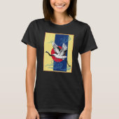 Cooler Crane Bird Artwork Dance of Crane Japanisch T-Shirt (Vorderseite)