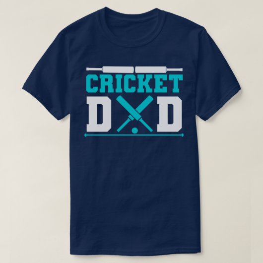 Cooler Cricket-Vater für Cricket-Sportgeräte T-Shirt (Design vorne)