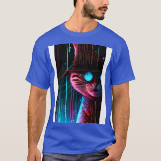 Cooler Cyberpunk-Steampunk-Katzendetektiv T-Shirt