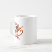 Cooler Dab-Affe mit Sungles-Cartoon-Spaß Kaffeetasse (Vorderseite Links)