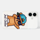 Cooler Dab-Bär-Cartoon Case-Mate iPhone Hülle (Rückseite (Horizontal))