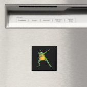Cooler Dabbing Frog Funny Angesagt-hop Tadpole Tan Magnet (In Situ (Geschirrspüler))