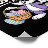 Cooler Dabbing-Hase Ostern  Poster (Ecke)