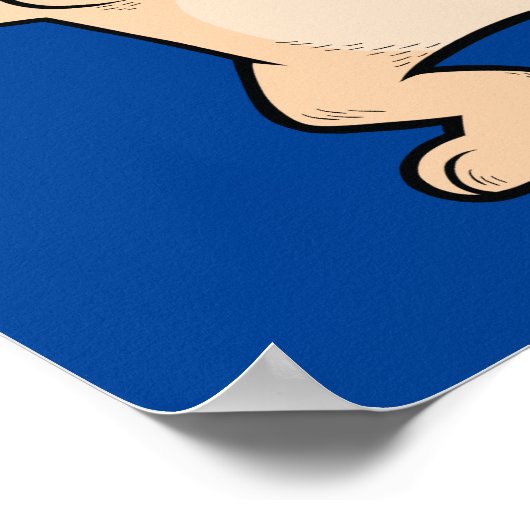 Cooler Dabbing-Mops Poster (Ecke)