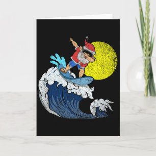 Cooler Dabbing Weihnachtsmann surft lustiges Weihn Karte