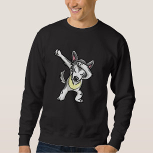Cooler Dabbing Wolf Hip Hop Coyote Dog Tanzen Sweatshirt