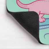 Cooler Dachshund auf Skateboard | Lustige Hunde Ku Mousepad (Ecke)