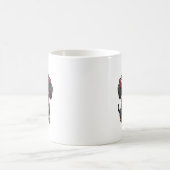 Cooler Dachshund-Hund mit Sonnenbrille und Perlen- Kaffeetasse (Mittel)