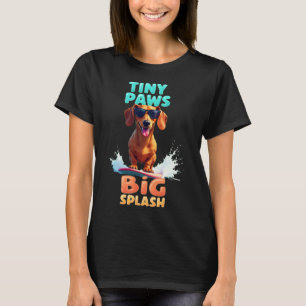 Cooler Dachshund-Surferhund für Männer Frauen Mädc T-Shirt