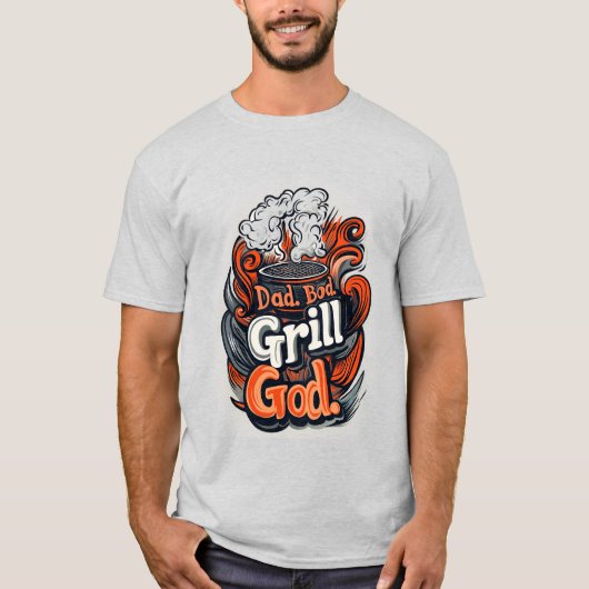 Cooler Dad Körper grill bbq T-Shirt (Vorderseite)
