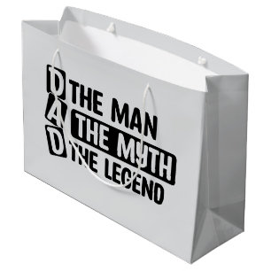 Cooler Dad Mann Mythos Legende Wortkunst Große Geschenktüte