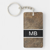 Cooler das Monogramm-Schlüsselanhänger der Männer Schlüsselanhänger (Vorderseite)