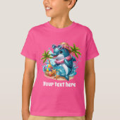 Cooler Delphin-Zusatz von Textbildern T-Shirt (Vorderseite)