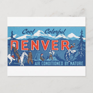 Cooler Denver Postkarte