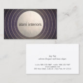 Cooler Designer Gestrickter Silberkreislauf Modern Visitenkarte (Vorne/Hinten)