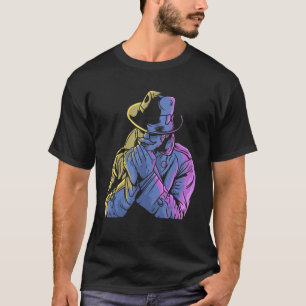Cooler Detektiv mit dem Schnurrbart mysteriöse Spy T-Shirt