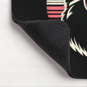 Cooler deutscher Schäferhund Dog Retro Sunset Art Mousepad (Ecke)