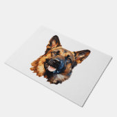 Cooler deutscher Schäferhund im Polygonstil Classi Fußmatte (Schrägansicht)