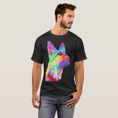 Cooler deutscher Schäferhund T-Shirt (Vorne ganz)