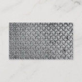 Cooler Diamantschnitt und gebürsteter Schwermetall Visitenkarte (Rückseite)