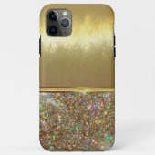 Cooler Diamond-Sparkus-Golddesign-Fall Case-Mate iPhone Hülle (Rückseite)