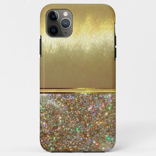Cooler Diamond-Sparkus-Golddesign-Fall Case-Mate iPhone Hülle (Rückseite)