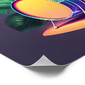 Cooler Dinosaurier - Kunstdruck Poster (Ecke)