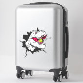 Cooler Dinosaurier mit Lollipop Stickers Aufkleber (Koffer)