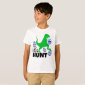 cooler Dinosaurier Ostereierjagd T - Shirt (Vorne ganz)