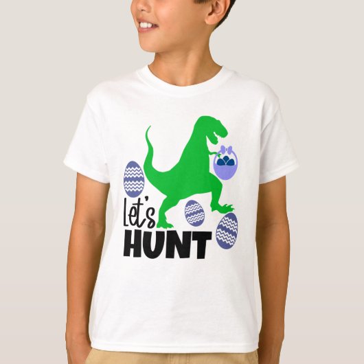 cooler Dinosaurier Ostereierjagd T - Shirt (Vorderseite)