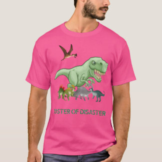 Cooler Dinosaurier T-Rex-Meister der Desaster T-Shirt